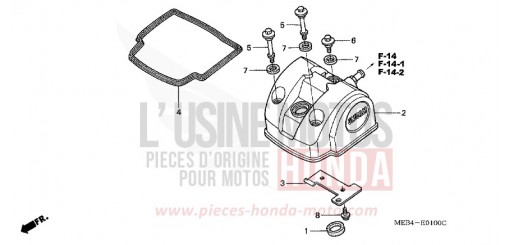 COUVERCLE DE CULASSE CRF450R2 de 2002